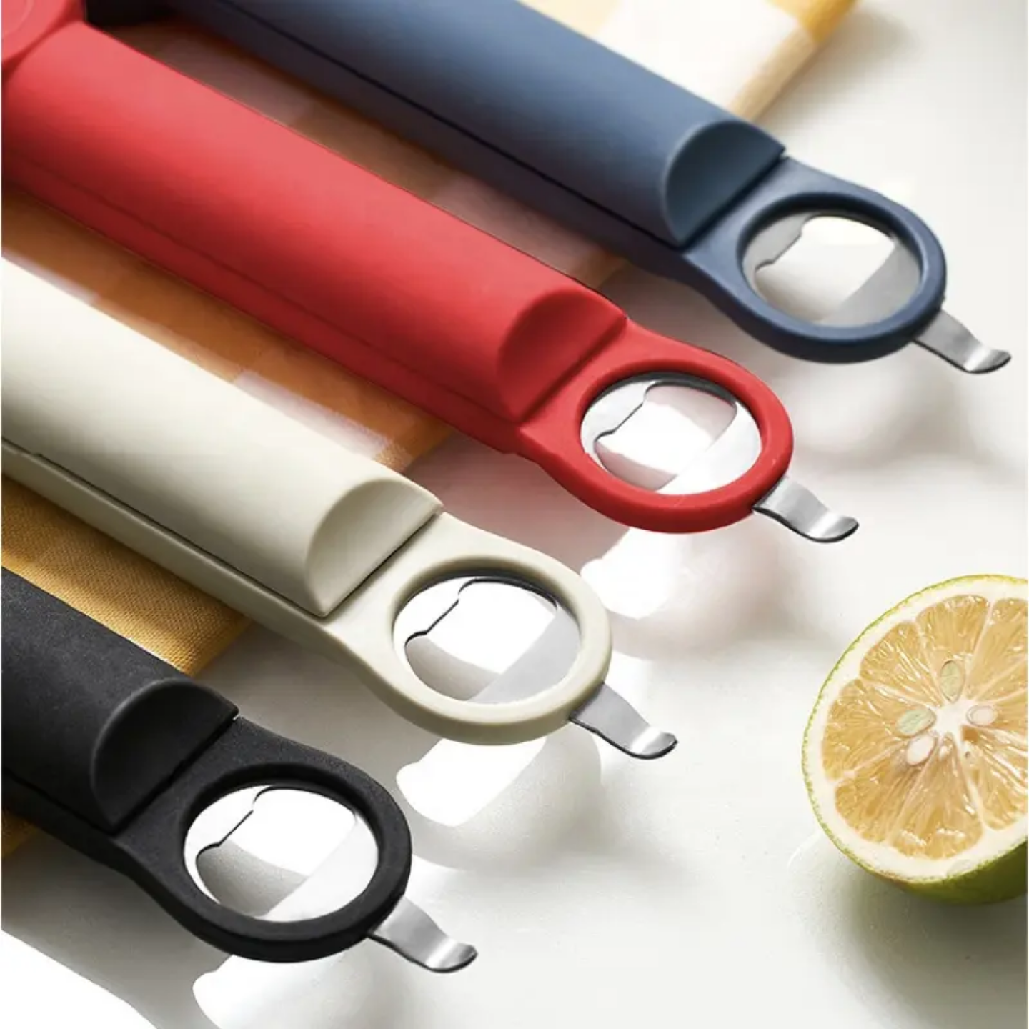 Retractable Bottle, Can, Jar Lid Opener - Multi-purpose 3 in 1 Kitchen Tool