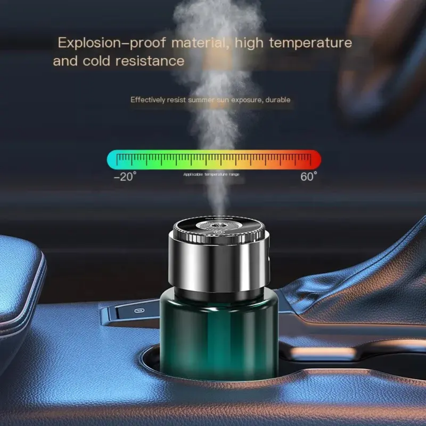Rechargeable Car Aromatherapy Diffuser/ Humidifier with Star Projection - 160ml Large Capacity, 0 Alcohol