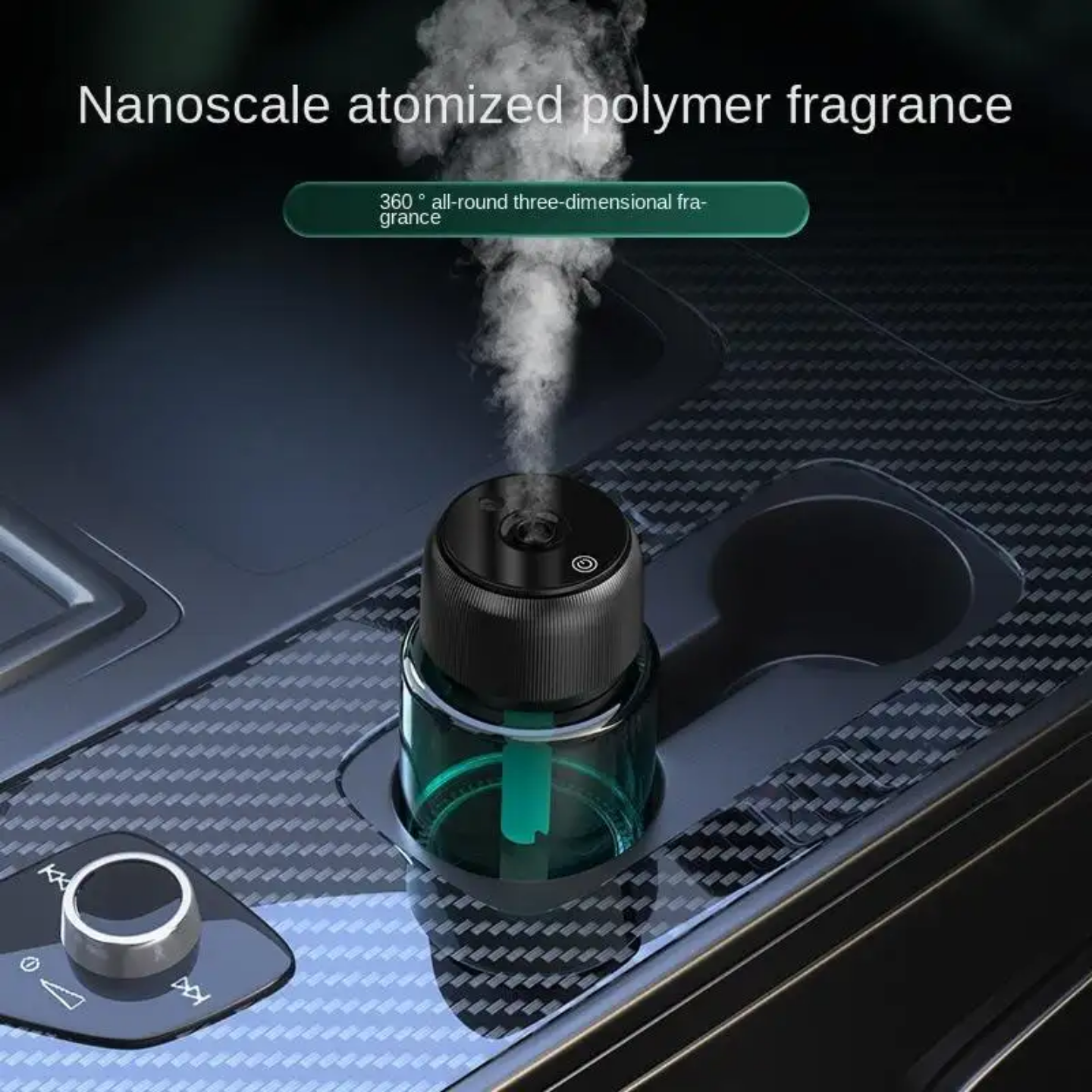 Rechargeable Car Aromatherapy Diffuser/ Humidifier with Star Projection - 160ml Large Capacity, 0 Alcohol