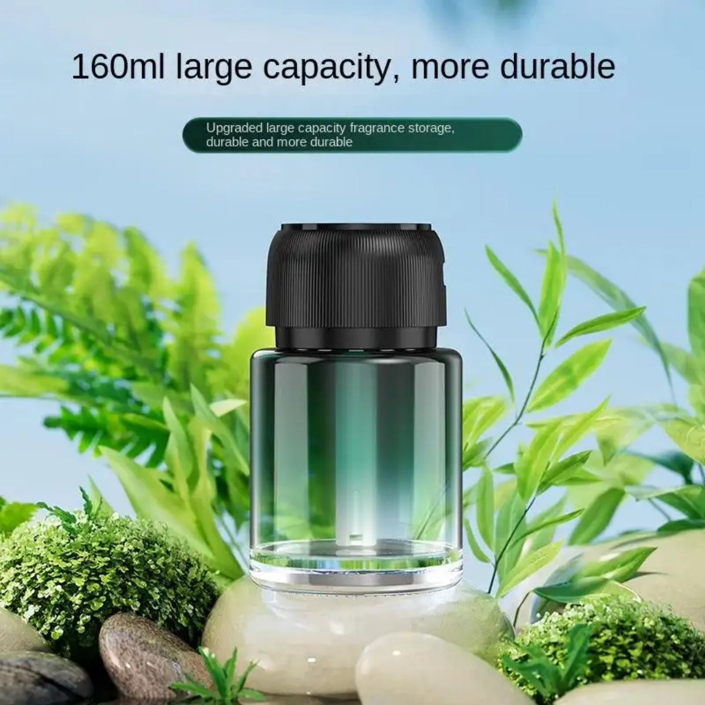 Rechargeable Car Aromatherapy Diffuser/ Humidifier with Star Projection - 160ml Large Capacity, 0 Alcohol