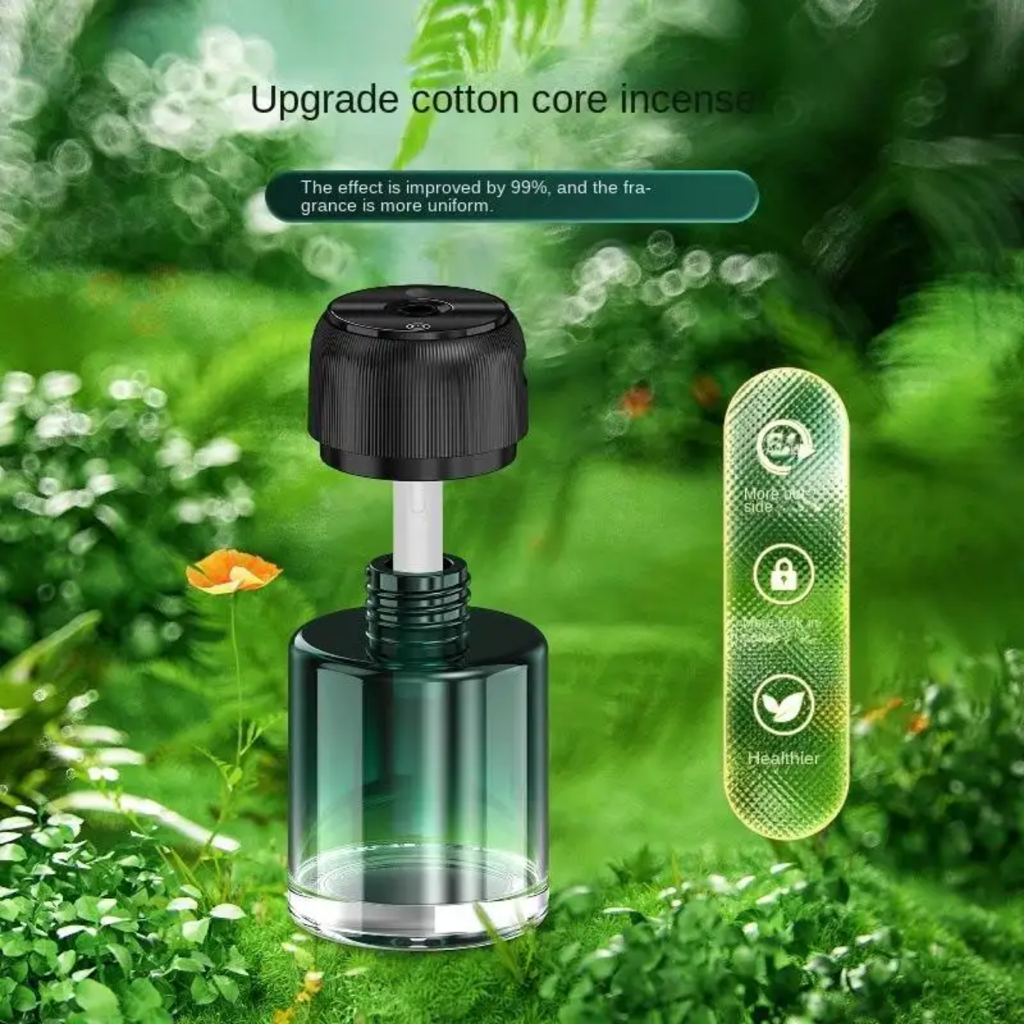 Rechargeable Car Aromatherapy Diffuser/ Humidifier with Star Projection - 160ml Large Capacity, 0 Alcohol