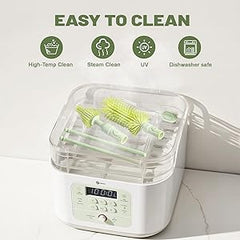 12pcs/pack Mini Portable Silicone Brush Cleaning Set with Case - Bottle, Nipple, Starw Brushes, Spray Bottle, Bottle Rack