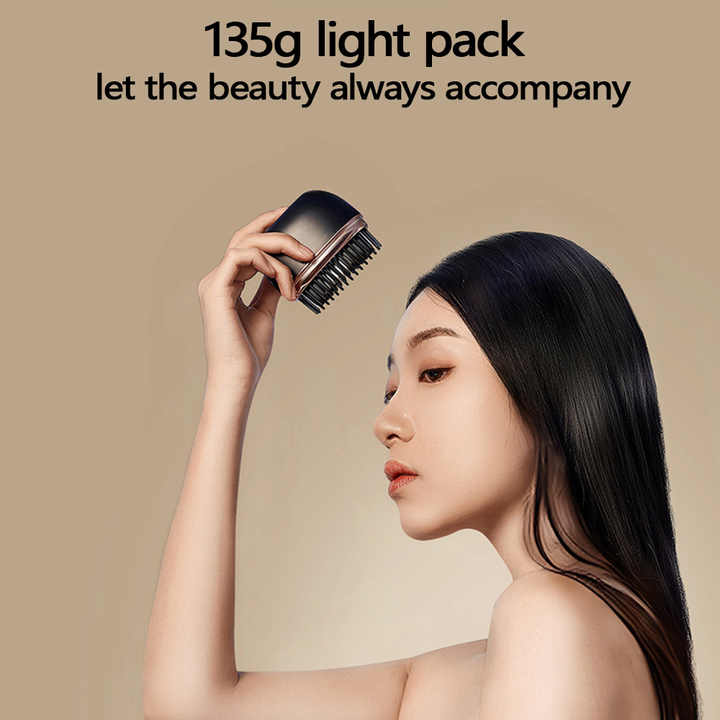 Wireless Unisex Hair/Beard Straightening Comb - 3 Temperature Control, Compact Travel Essential