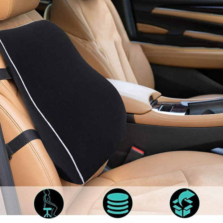 High Quality Slow Rebound Back Cushion Memory Foam Lumbar Support Pillow for Office Chair Back