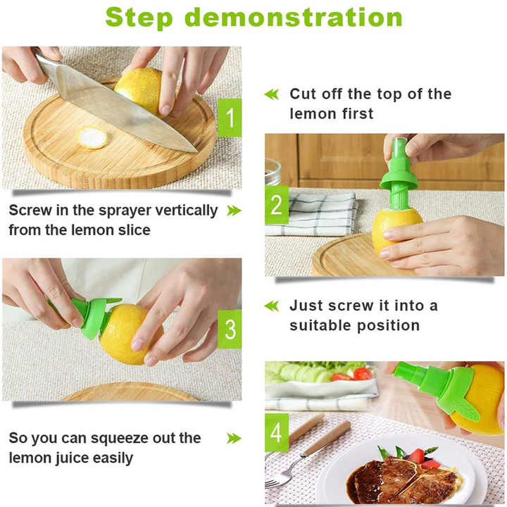 3pcs Manual Citrus Juice Sprayer for Lemon/Orange - Creative,  Convenient  Kitchen Essential
