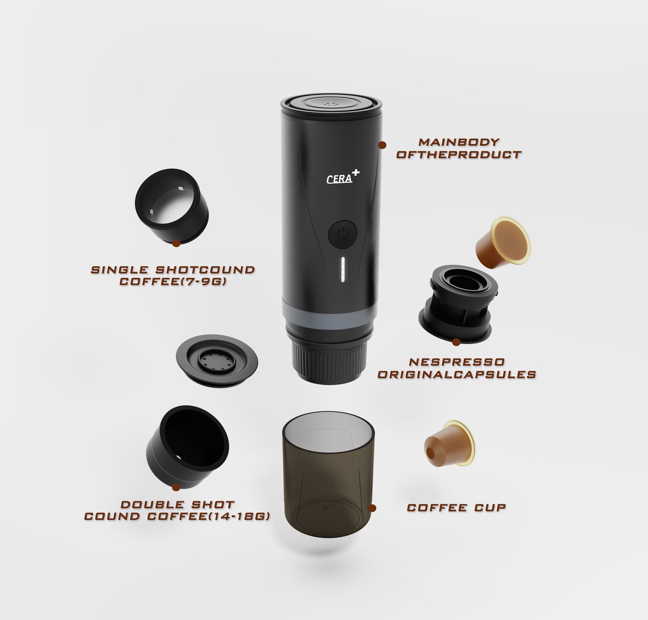 Portable Coffee Maker With Auto Heating