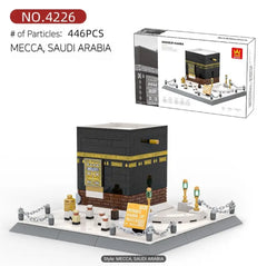 Kaaba Mosque Building LEGO Blocks - 446 pcs Detailed Mecca Landmark Model for Kids' Creative Learning