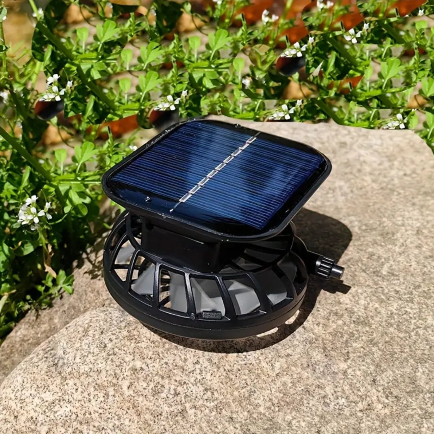 Solar Powered Unisex Fan Hat - 2 Built-in Fans, 6-9 hours Long Battery Life, Strong Wind Power