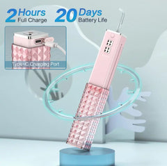 World's Smallest Portable Dental Oral Irrigator/Flosser with 4 Modes - Waterproof, 20 days battery