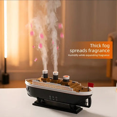 Jellyfish Aroma Diffuser with Remote Control - 7-color LED Romantic Lights, Decoration Ship Model Humidifier