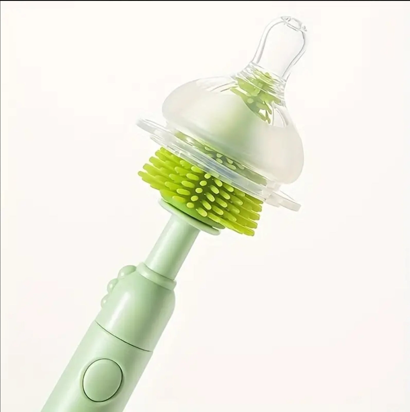 12pcs/pack Mini Portable Silicone Brush Cleaning Set with Case - Bottle, Nipple, Starw Brushes, Spray Bottle, Bottle Rack