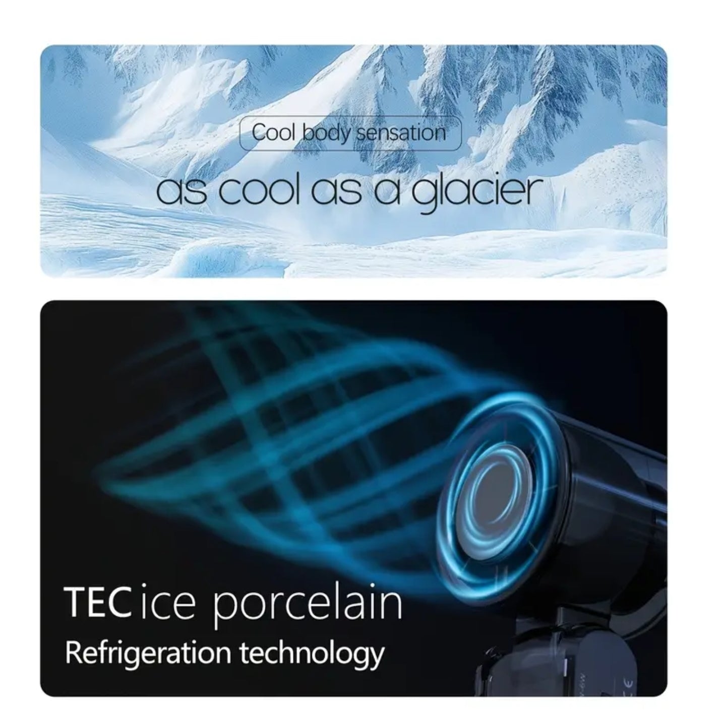 High Speed Turbine Ice Fan - 3 Level Light, 100Levels Speed, 360° Spiral Air, USB Rechargeable