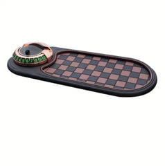 Anti-Slip Car Dashboard Mat with Rotating Phone Holder and Temporary Parking Number -