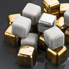 8pcs Reusable Stainless Steel Ice Cubes – Quick Freeze