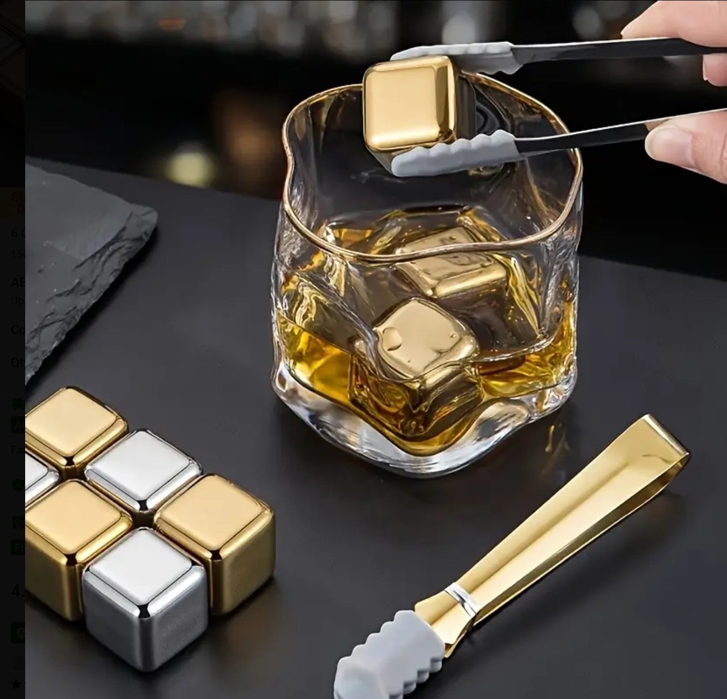 8pcs Reusable Stainless Steel Ice Cubes – Quick Freeze